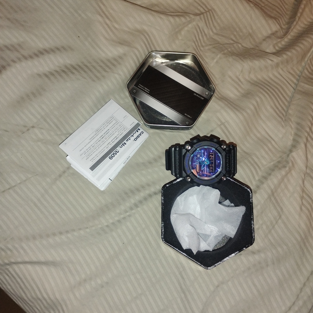 Casio Black and Blue Smartwatch